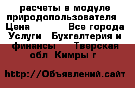 расчеты в модуле природопользователя › Цена ­ 3 000 - Все города Услуги » Бухгалтерия и финансы   . Тверская обл.,Кимры г.